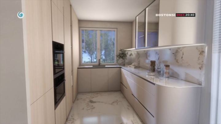 Nové bývanie - kuchyňa v bungalove vizualizácia